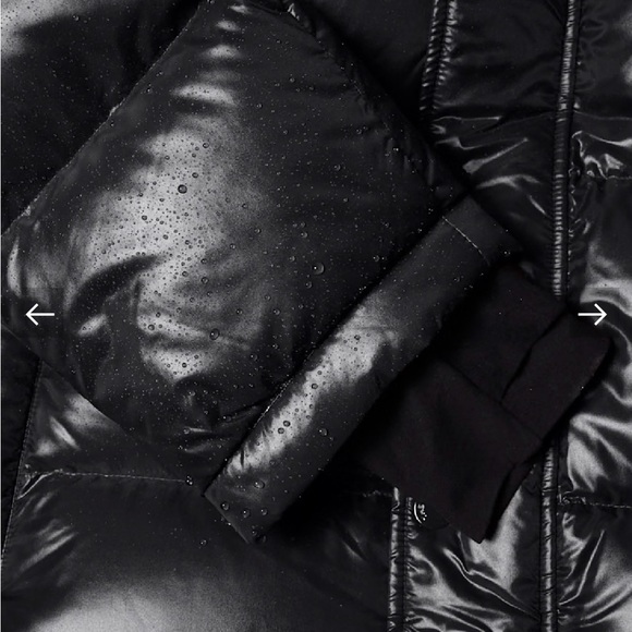 Men's Black Puffer Jacket with Hood - Picture 13 of 17